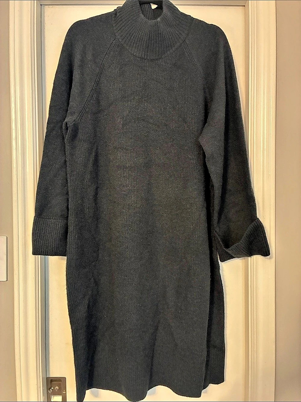 RW&CO. Charcoal Grey Turtleneck Midi Dress Size XXL Like New